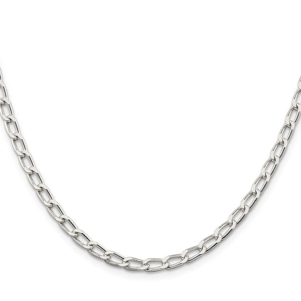 4.3mm Sterling Silver Elongated Open Link Chain - Style GR1-1033176