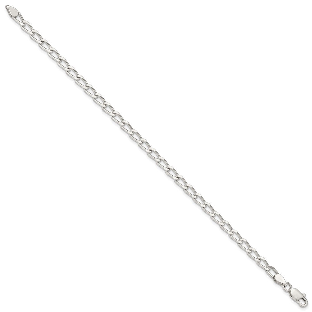 Buy Stylish 4.3mm Sterling Silver Elongated Open Link Chain - Luxury Value