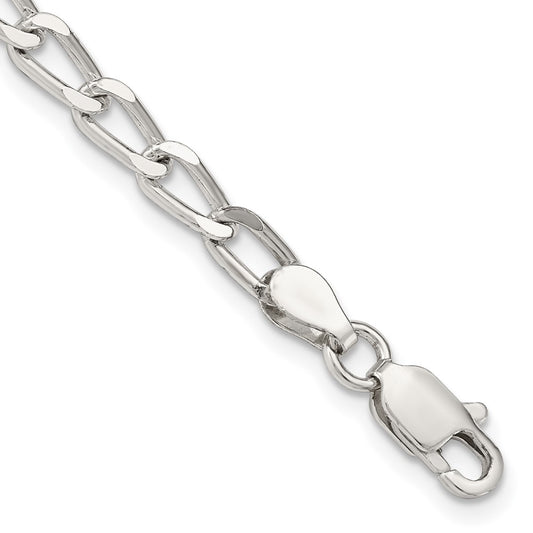 Buy Stylish Sterling Silver 4.3mm Elongated Open Link Chain - Affordable Elegance