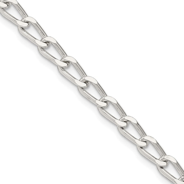 4.3mm Sterling Silver Elongated Open Link Chain - Style GR1-1033176