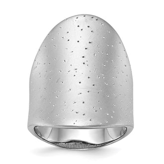 Shop Exclusive Rhodium-Plated Sterling Silver Radiant Essence Ring - Stylish Design