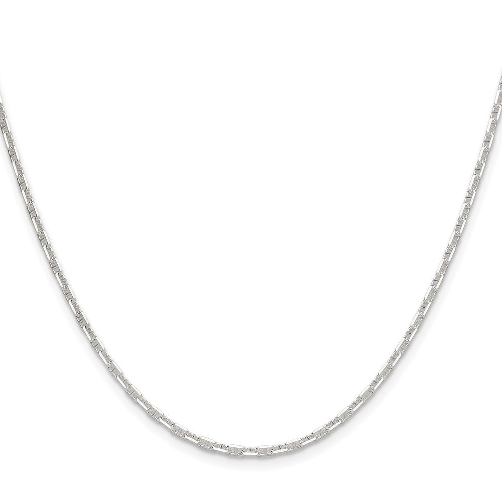 Buy Stylish 2mm Polished Sterling Silver Mariner Link Chain - Affordable Luxury