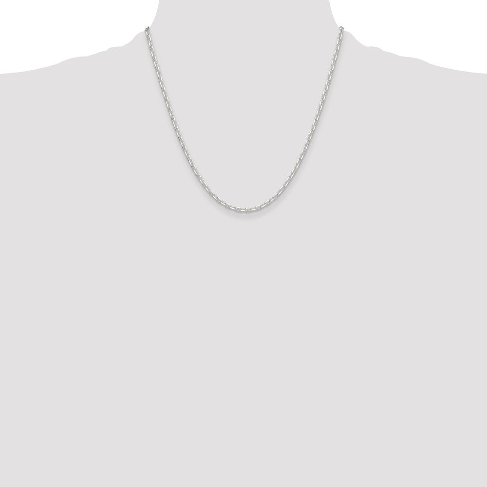 Buy Stylish 3mm Polished Sterling Silver Mariner Link Chain - Affordable Price!