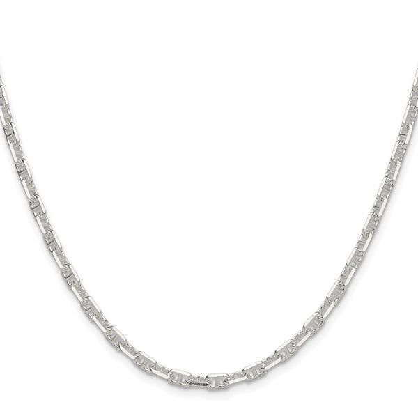 Polished Sterling Silver 3.75mm Mariner Link Chain