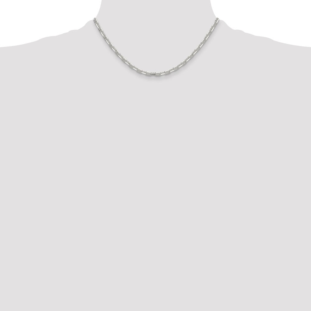 Exclusive Polished Sterling Silver 3.75mm Mariner Link Chain - Stylish & Luxury