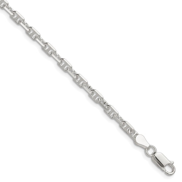 3.75mm Polished Sterling Silver Mariner Link Chain