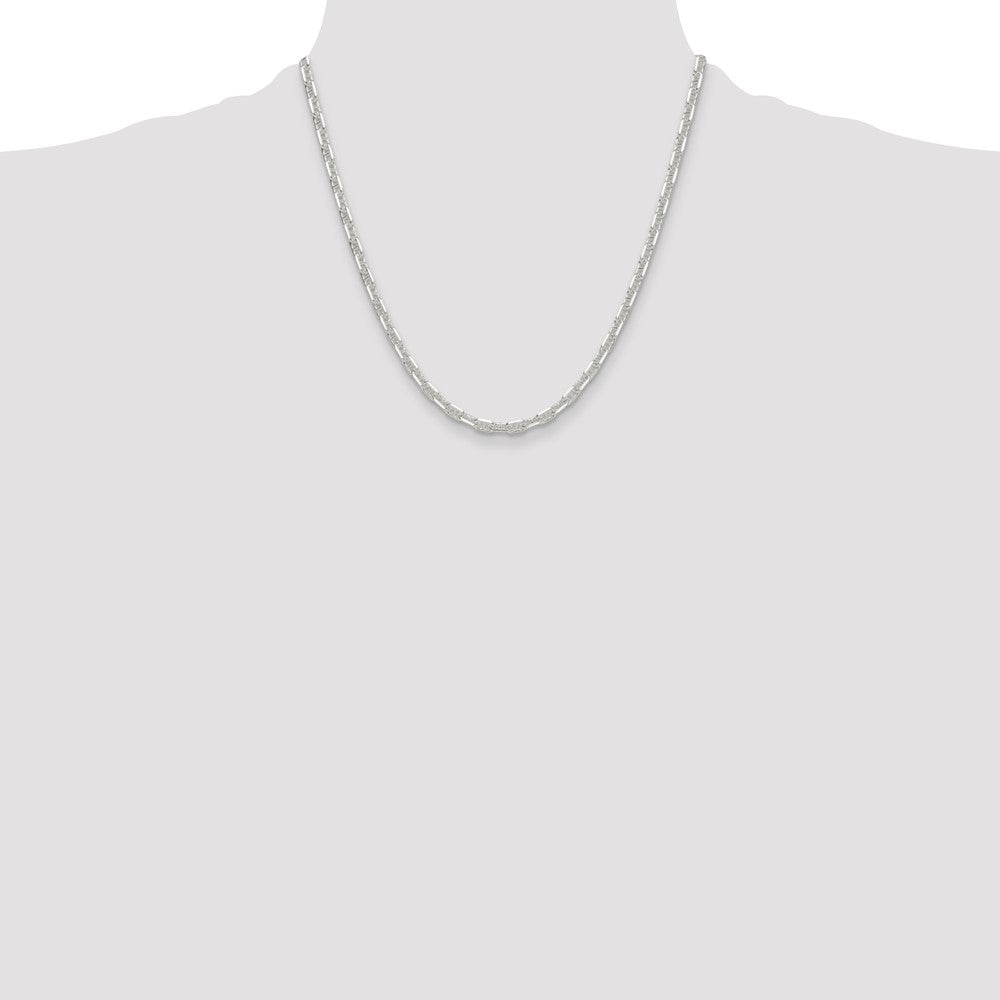 Order Stylish 4.75mm Polished Sterling Silver Mariner Link Chain - Luxury Value
