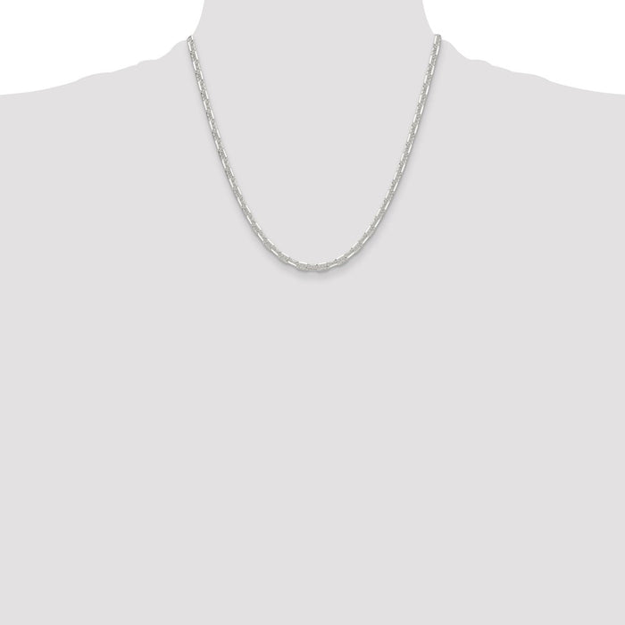 Order Stylish 4.75mm Polished Sterling Silver Mariner Link Chain - Luxury Value-4