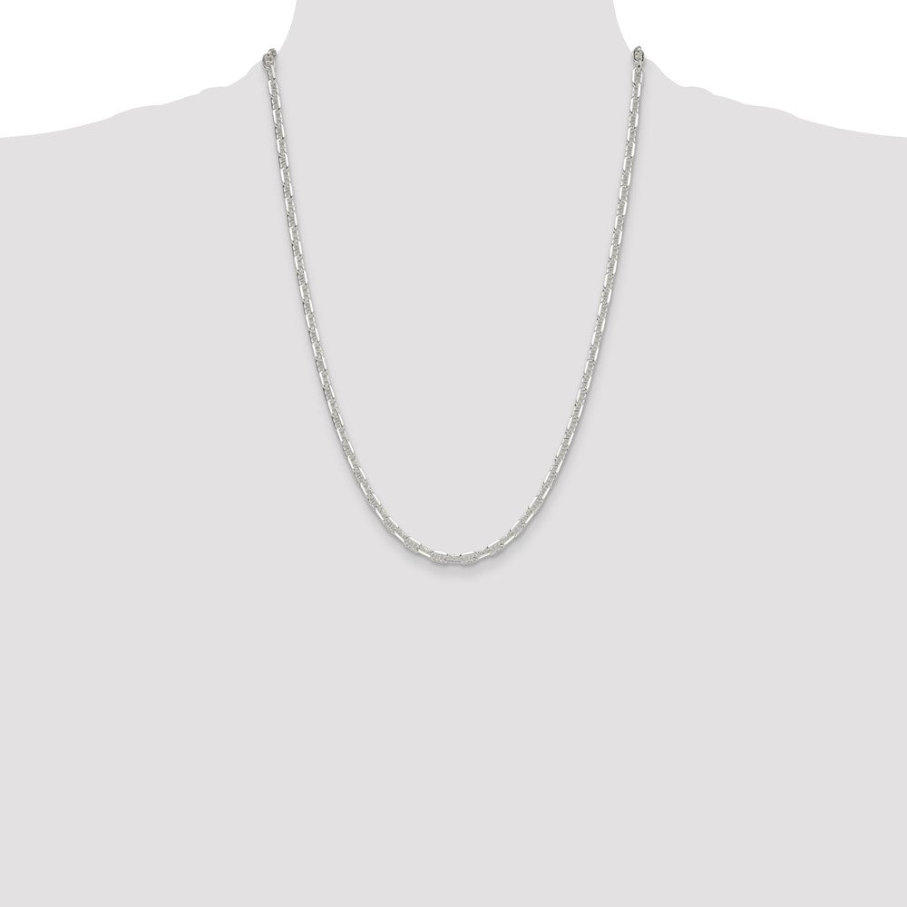 Buy Stylish 4.75mm Polished Sterling Silver Mariner Link Chain - Luxury Finish