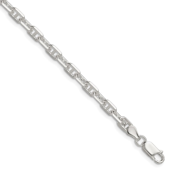 Buy Stylish Polished Sterling Silver 4.75mm Mariner Link Chain | Luxury Design-1