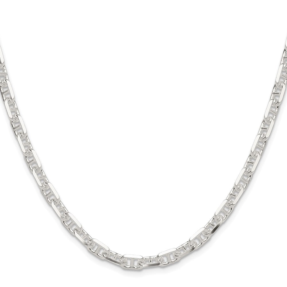Exclusive Polished Sterling Silver 5.5mm Mariner Link Chain - Stylish Design