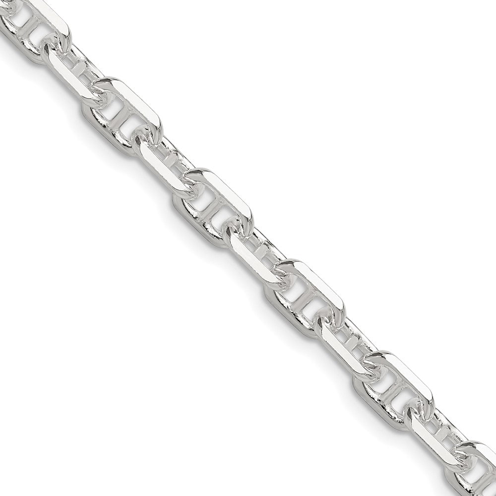 Exclusive Polished Sterling Silver 5.5mm Mariner Link Chain - Stylish Design