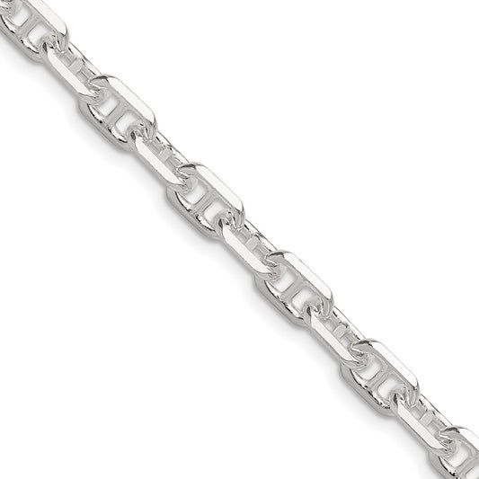 Exclusive Polished Sterling Silver 5.5mm Mariner Link Chain - Stylish Design