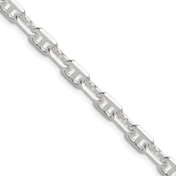 Exclusive Polished Sterling Silver 5.5mm Mariner Link Chain - Stylish Design-1