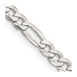 High-Quality 4.5mm Sterling Silver Flat Figaro Chain - Stylish & Affordable!-2