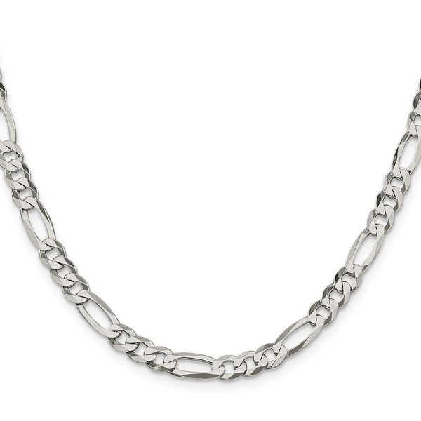 5.5mm Sterling Silver Flat Figaro Chain - Style GR1-1032833