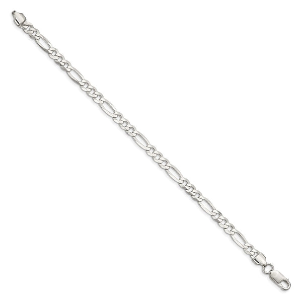 5.5mm Sterling Silver Flat Figaro Chain - Style GR1-1030254