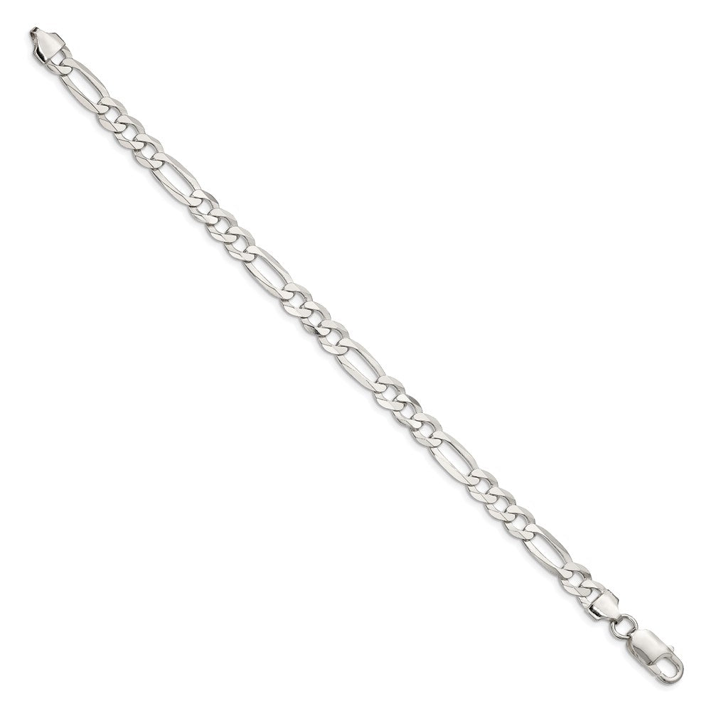 Buy Lightweight 7.0mm Sterling Silver Flat Figaro Chain - Stylish Value!