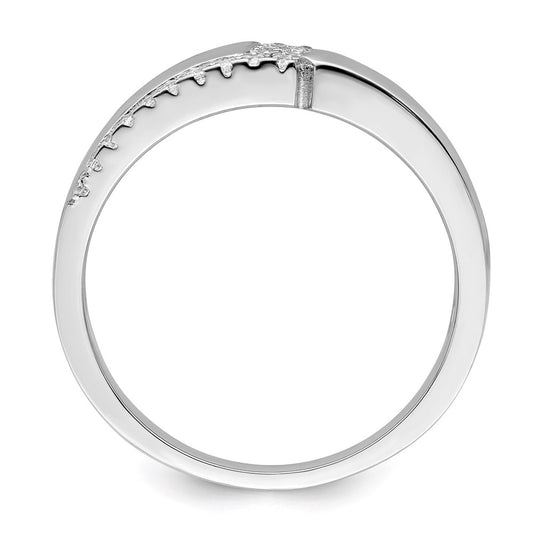 Shop Exclusive Brilliant Embers Men's Ring - 14K Rhodium-Plated Silver, Stylish Design