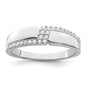 Exclusive Stylish Men's Ring in Sterling Silver, Rhodium Plated, 24 CZ Stones-1