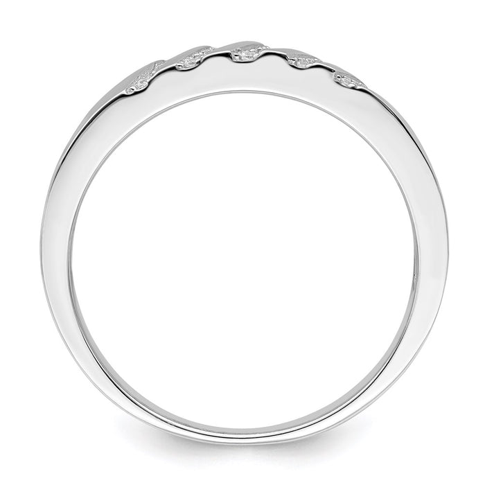 Buy Exclusive Brilliant Embers Men's Ring - 20 Stone Micro Pave CZ, Stylish Sterling Silver-2