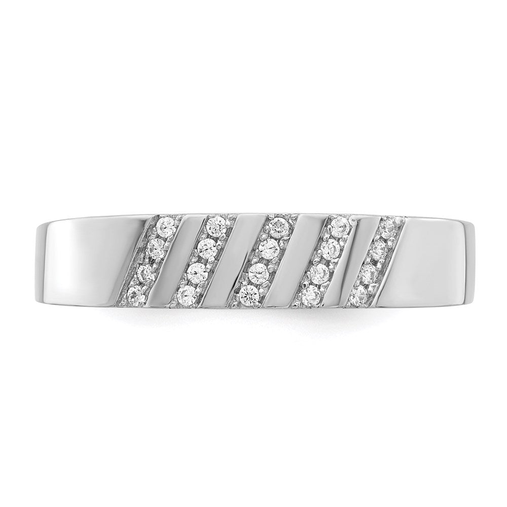 Buy Exclusive Brilliant Embers Men's Ring - 20 Stone Micro Pave CZ, Stylish Sterling Silver