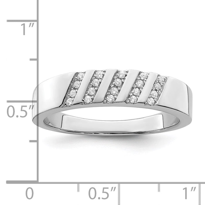 Buy Exclusive Brilliant Embers Men's Ring - 20 Stone Micro Pave CZ, Stylish Sterling Silver-4