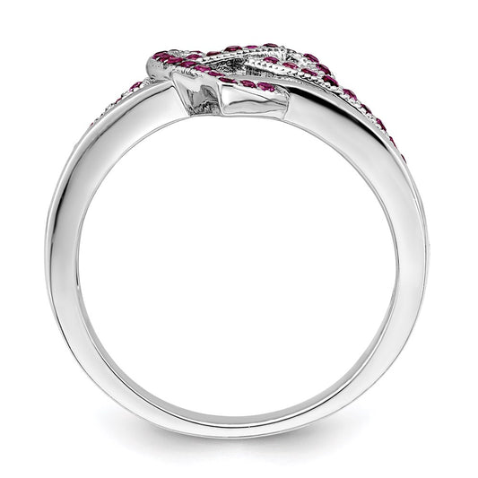 Buy Exclusive Radiant Heart Ring: 41 Micro Pav CZ in Rhodium-Plated Silver