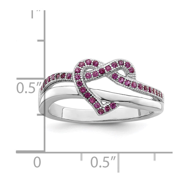 Buy Exclusive Radiant Heart Ring: 41 Micro Pav CZ in Rhodium-Plated Silver-4
