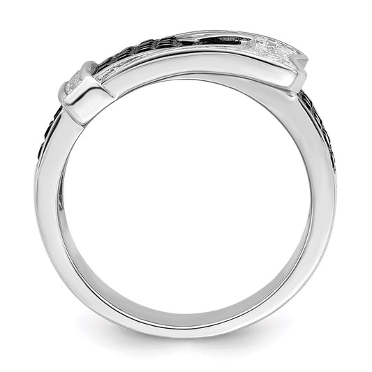 Shop Stylish Sterling Silver Buckle Ring | 109 Stone Micro Pave CZ, Affordable!