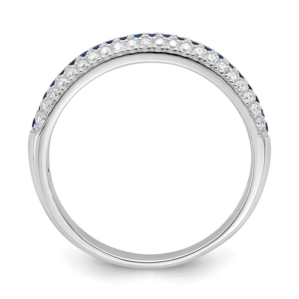 Buy Exclusive Sterling Silver Rhodium-Plated Ring with 67 CZ Stones - Stylish Value!