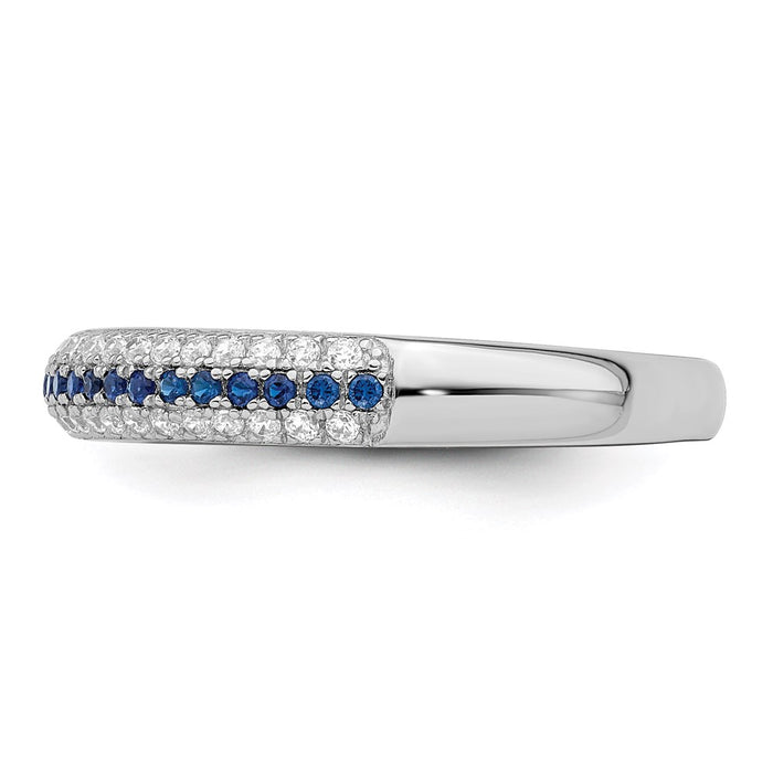 High-Quality Rhodium-Plated Sterling Silver Ring with 67 CZ Stones - Stylish Value-3
