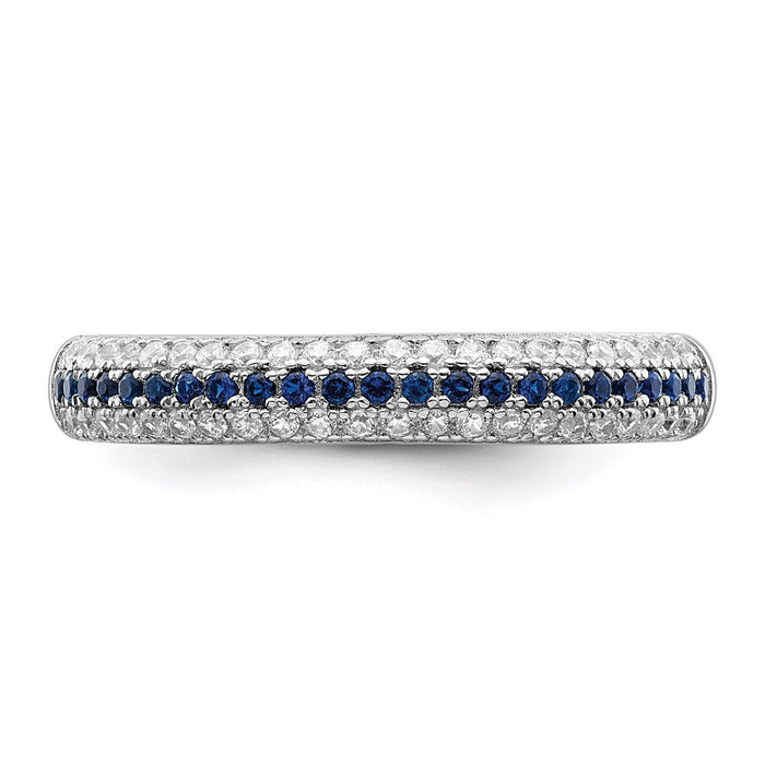 High-Quality Rhodium-Plated Sterling Silver Ring with 67 CZ Stones - Stylish Value-4