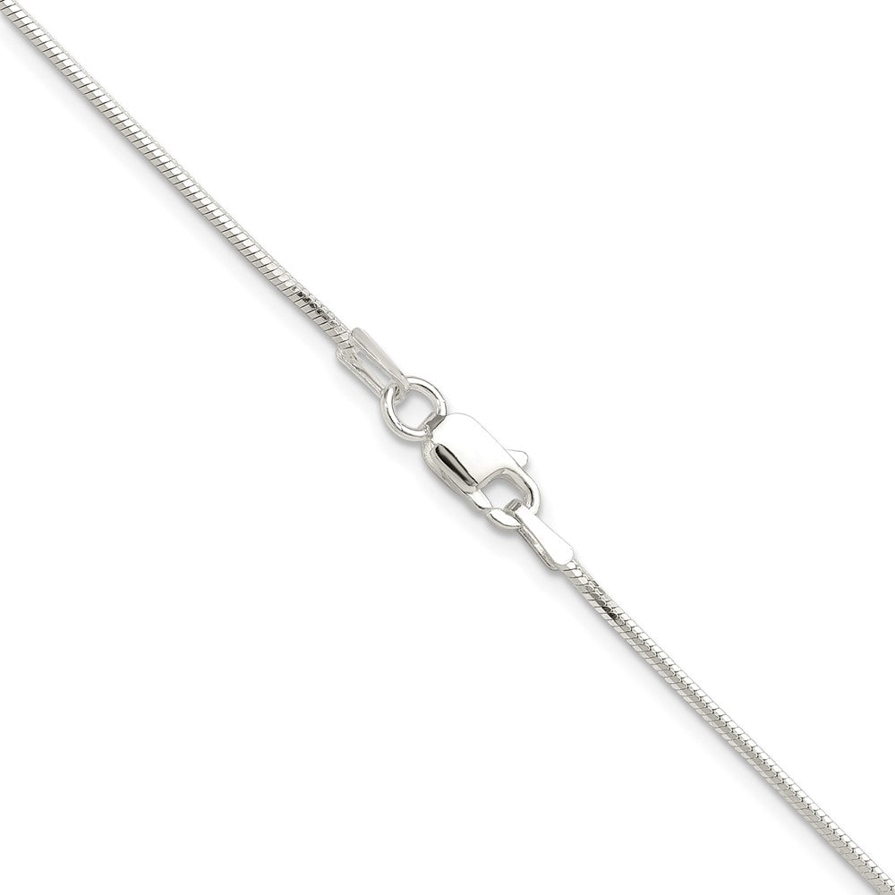 Buy Stylish 1mm Polished Octagonal Snake Chain in Sterling Silver - Affordable Luxury