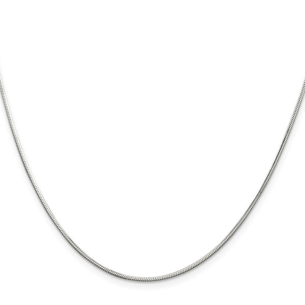 1.25mm Sterling Silver Octagonal Snake Chain
