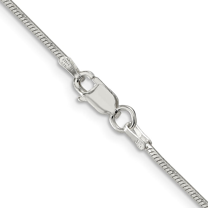 Buy Stylish 1.25mm Sterling Silver Octagonal Snake Chain - Luxury Value!-3