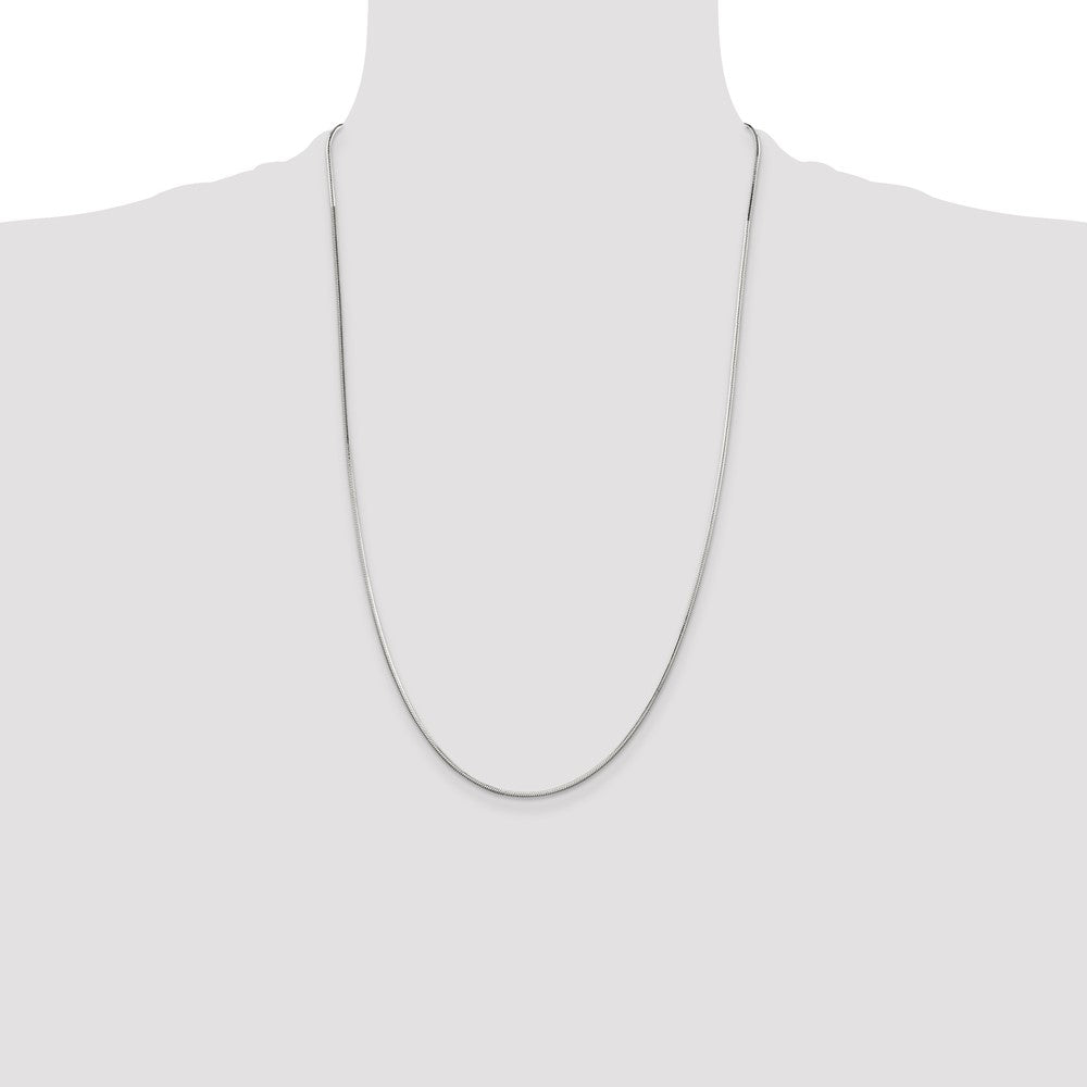 Exclusive 1.25mm Sterling Silver Octagonal Snake Chain - Stylish Value Jewelry