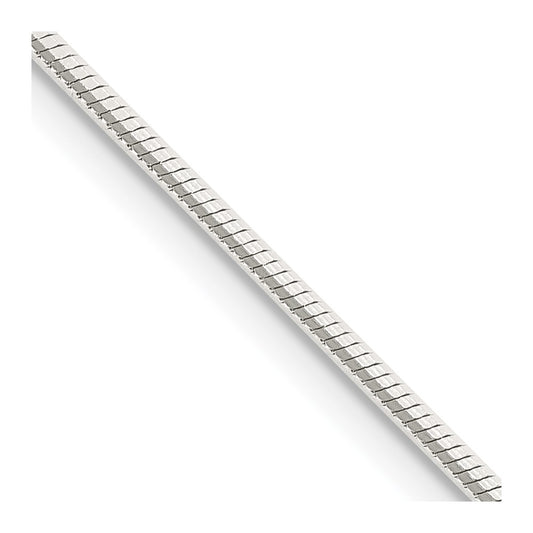 Buy Stylish 1.25mm Sterling Silver Octagonal Snake Chain - Affordable Luxury!