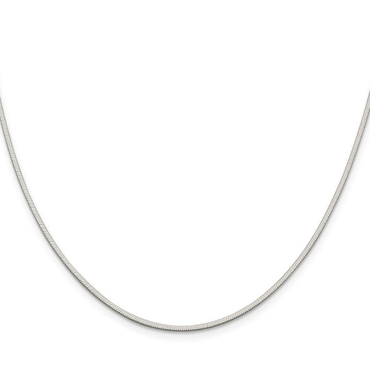Buy Exclusive 1.35mm Octagonal Sterling Silver Snake Chain - Affordable Luxury!