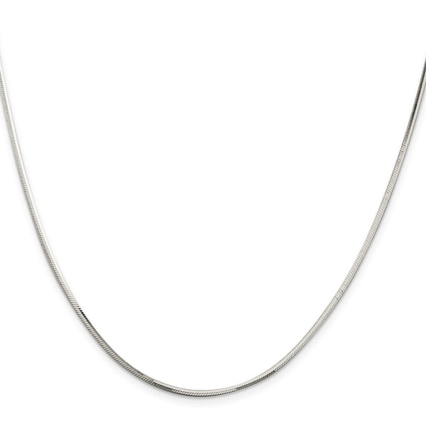 1.65mm Octagonal Sterling Silver Snake Chain