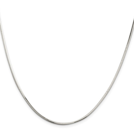 Buy Stylish 1.65mm Sterling Silver Octagonal Snake Chain - Affordable Luxury