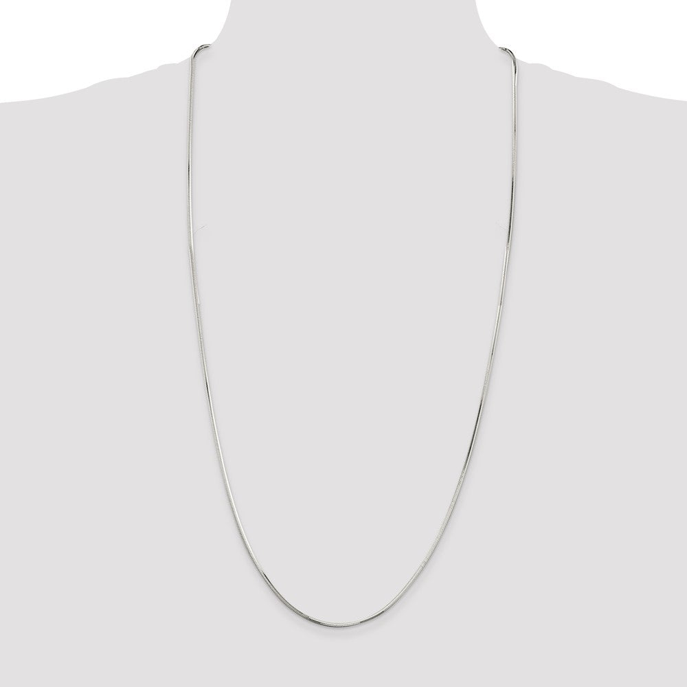 Buy Stylish 1.65mm Sterling Silver Octagonal Snake Chain - Affordable Elegance