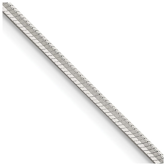 Buy Stylish 1.65mm Sterling Silver Octagonal Snake Chain - Affordable Luxury