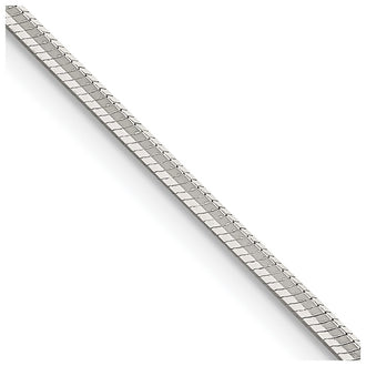 High-Quality 1.65mm Sterling Silver Octagonal Snake Chain Necklace - Stylish Value