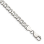 Buy Luxury 5.9mm Flat Diamond-Cut Pave Curb Chain in Sterling Silver-2