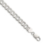 Buy Stylish Sterling Silver 8.25mm Flat Diamond Cut Pave Curb Chain-2
