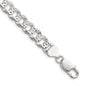 Buy Stylish 8.25mm Flat Diamond-Cut Pave Curb Chain in Sterling Silver-4