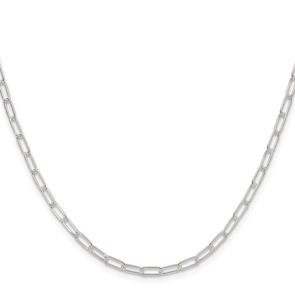 2.9mm Polished Sterling Silver Paperclip Chain