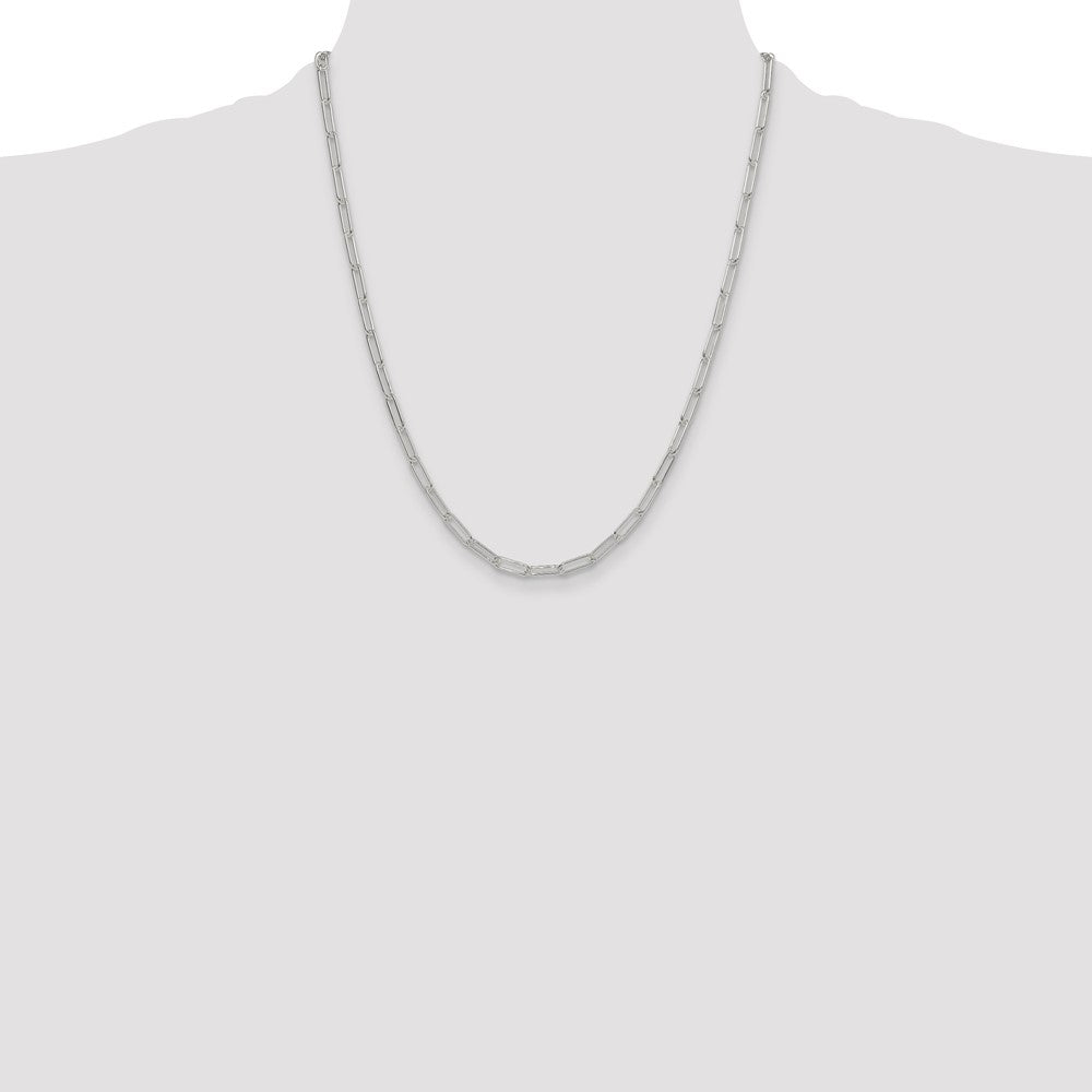 High-Quality 3.5mm Sterling Silver Paperclip Chain - Stylish & Affordable!