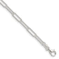 High-Quality 3.5mm Sterling Silver Paperclip Chain - Stylish & Affordable!-4